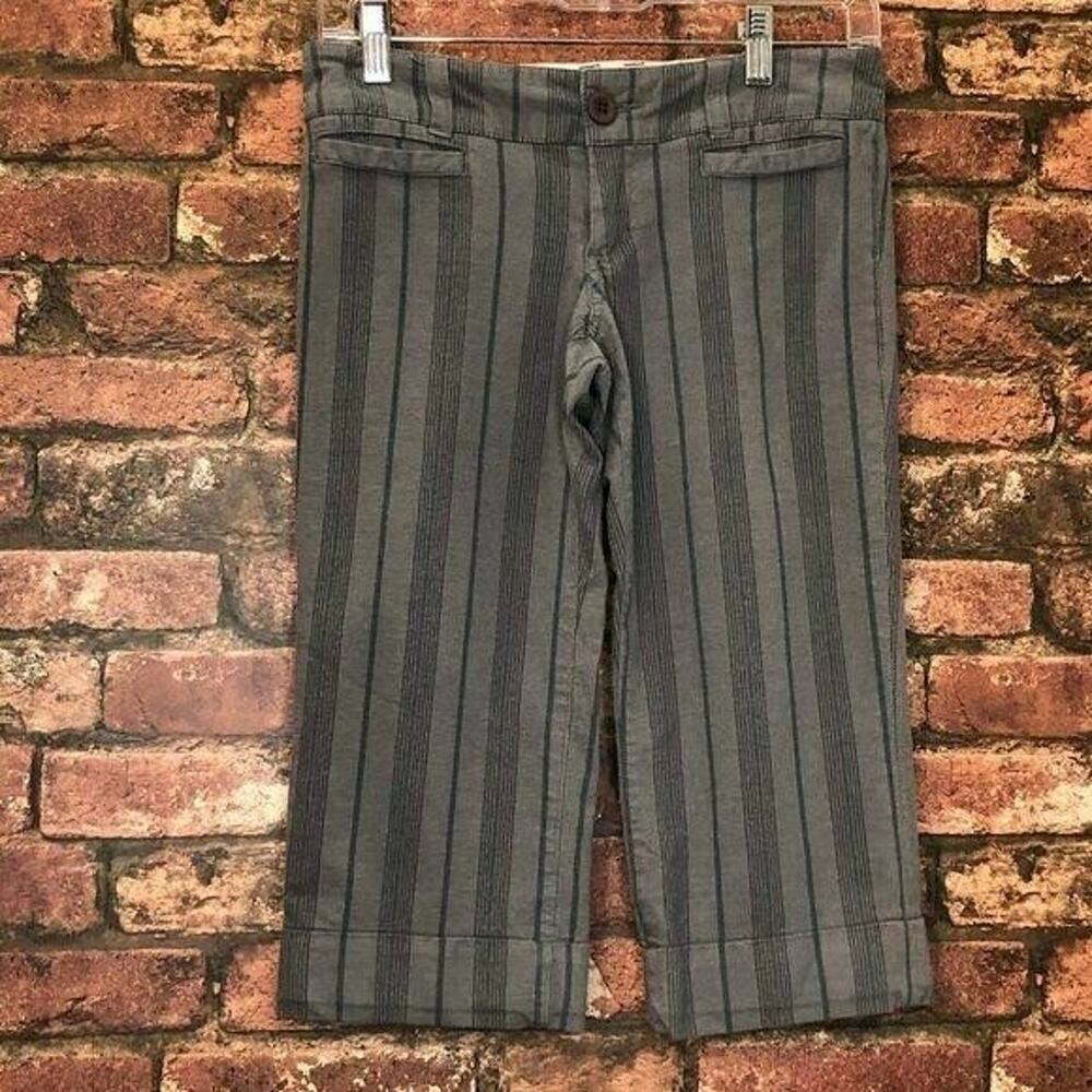 FOSSIL pinstripe Chino style Bermuda shorts size 0, 4 pocket